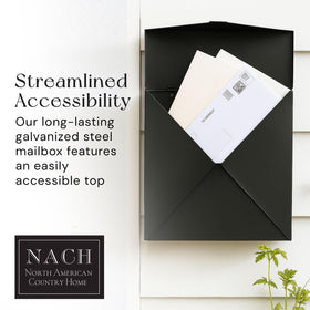 NACH outdoor waterproof mailbox with wraparound lid