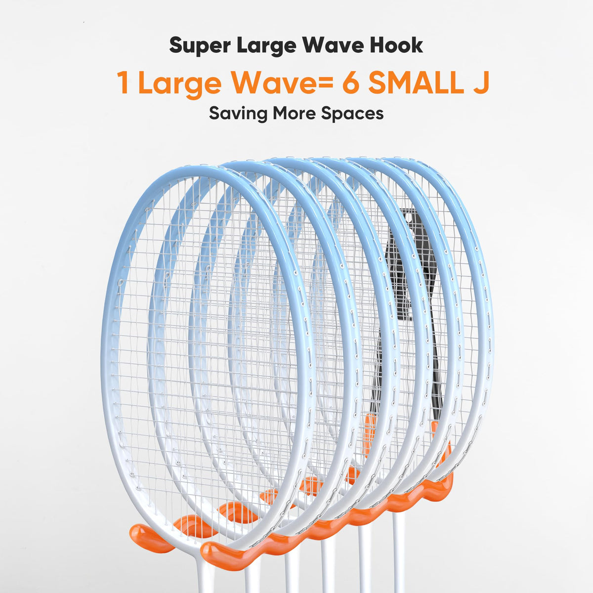 Nacial small U-hook on wall keeps accessories within reach