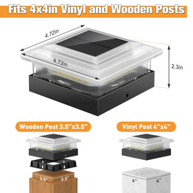NACINIC compatible with 4x4 and 3.5x3.5 posts for versatile mounting