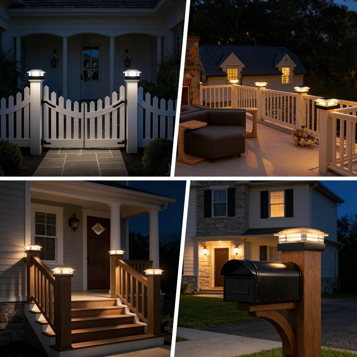 NACINIC dusk-to-dawn solar light automatically lights at night