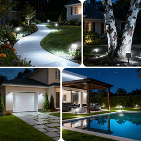 NACINIC IP65 waterproof solar spotlight design withstands weather