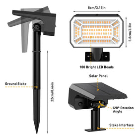 NACINIC auto on/off solar spot light ensures hands-free operation.