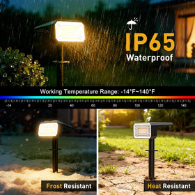NACINIC IP65 weatherproof spot light withstands rain and snow.