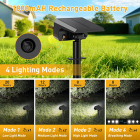 NACINIC Solar spot light wall-mounted glow for entryway