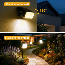 NACINIC warm-white beam creates inviting outdoor ambiance.
