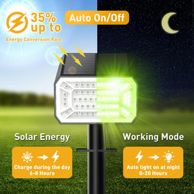 NACINIC spotlight offers seven color modes for mood lighting outdoors.