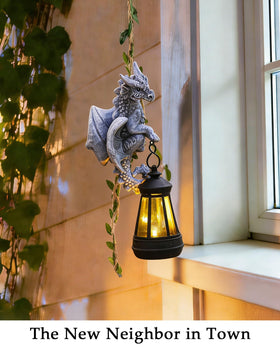 Nacome Dragon yard decor setup enhances curb appeal with whimsical guardian figure.
