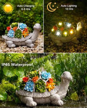Nacome eco-friendly garden decor turtle blends with natural surroundings