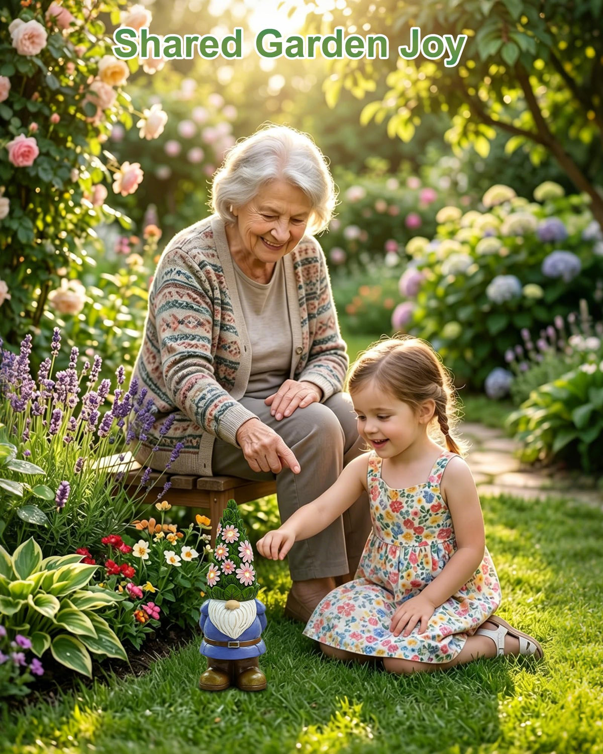 Nacome weatherproof gnome lawn art designed for outdoor durability