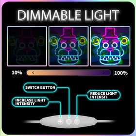 Nacynacy neon sign stays cool to touch for safe display.