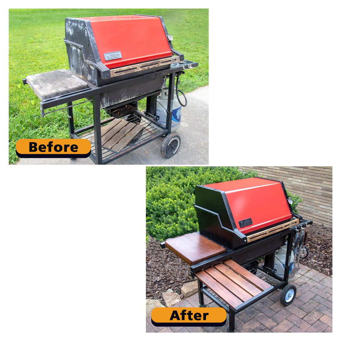 Metal machine finish achieved with NADAMOO high heat spray coating.