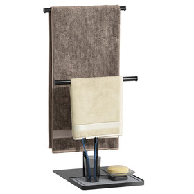 NADAMOO towel holder stand with adjustable height for easy towel organization.