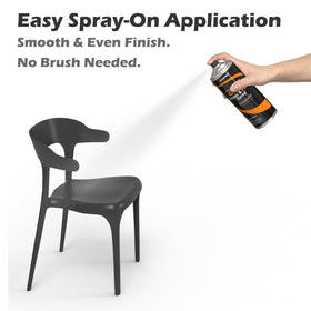 NADAMOO wicker-friendly spray coats intricate frames without drips.