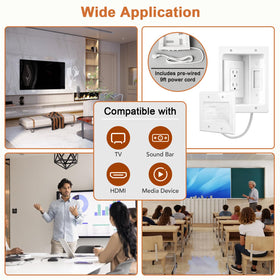 Naerza ideal for TV, AV gear, and cables in living rooms or offices.