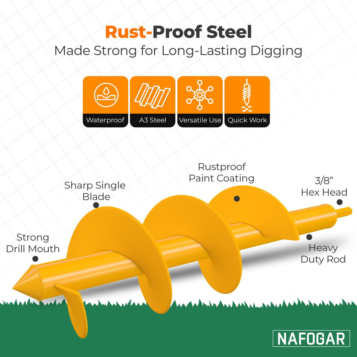 NAFOGAR bulb planting tool speeds bed setup