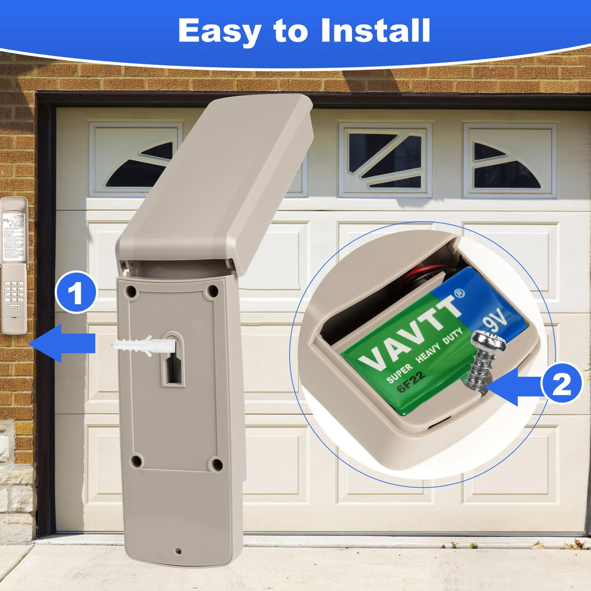 Nagola 878max/877max keypad with 9V battery inside for wireless operation