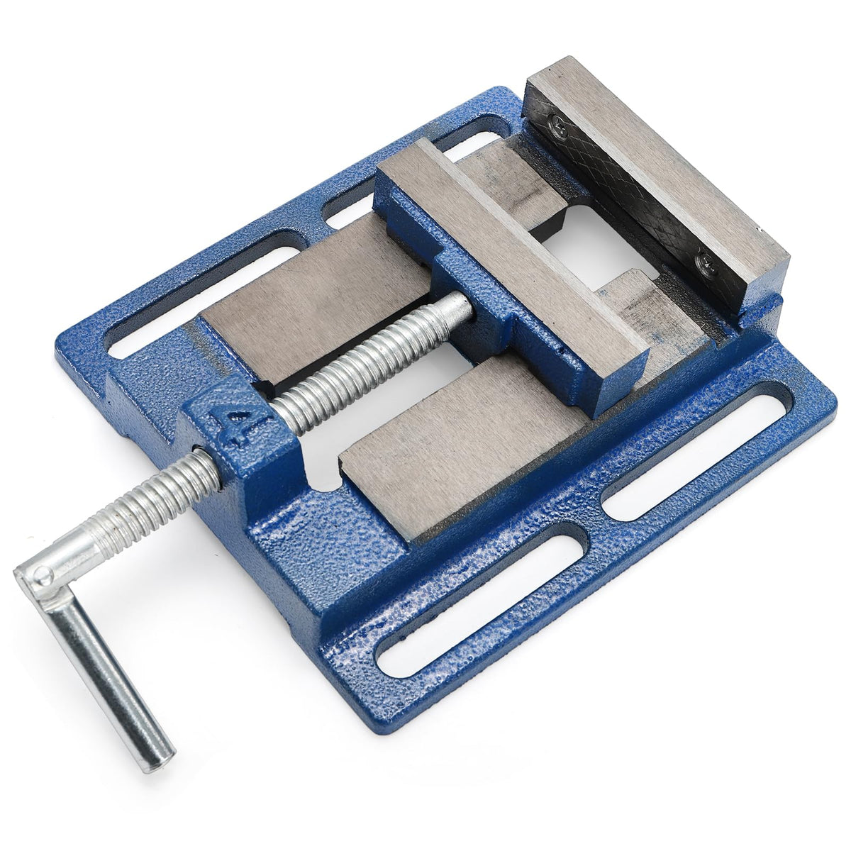 Nagpew drill press vise showing 4 inch jaw opening for precise drilling tasks