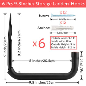 Naikozmo ladder hook inner width showing usable space for bulky items