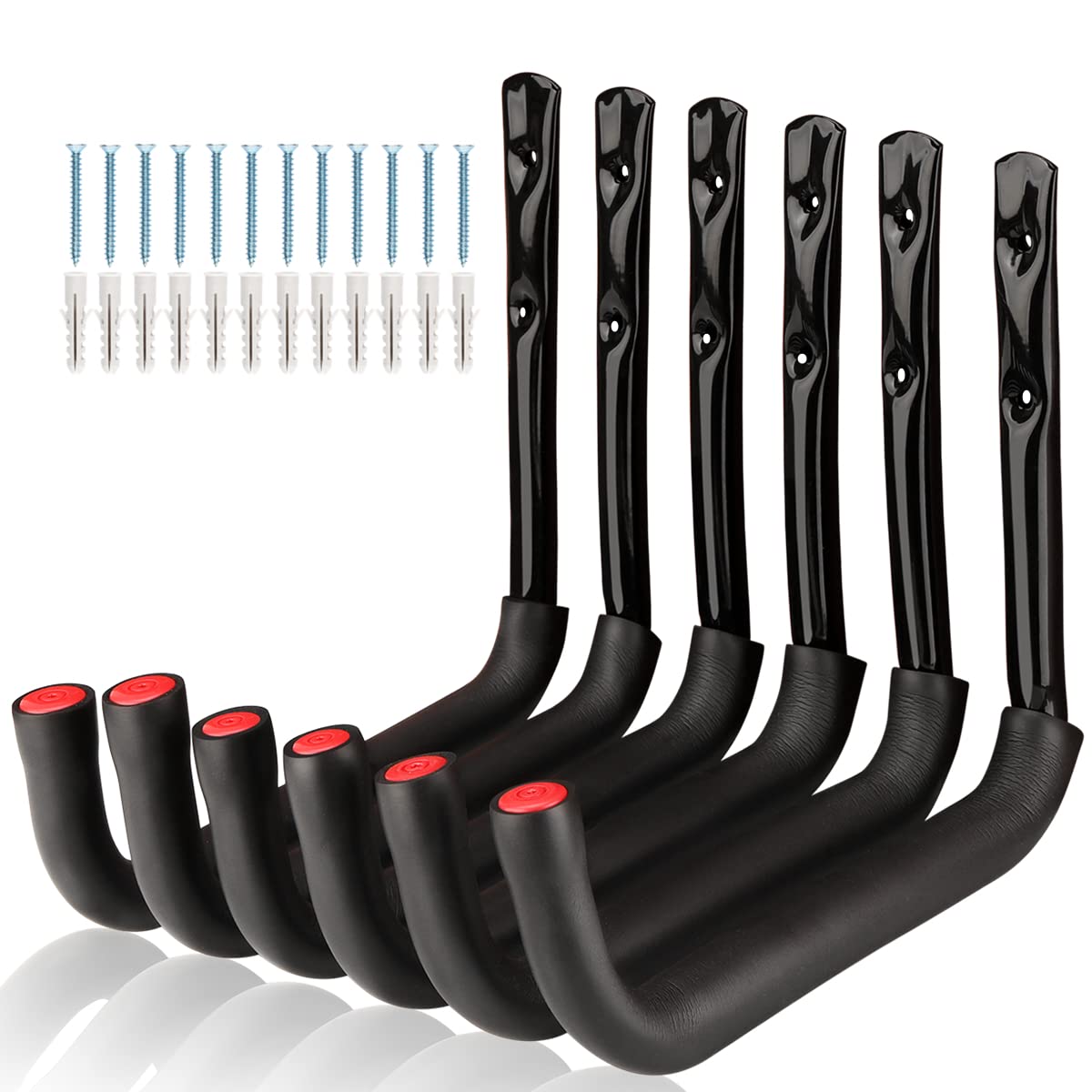 Naikozmo ladder hook with outer dimensions for organized garage storage