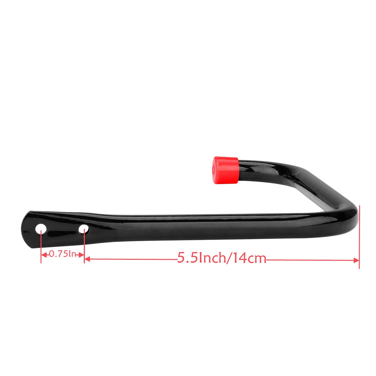 Naikozmo garden tool hook keeps rakes and shovels within reach.