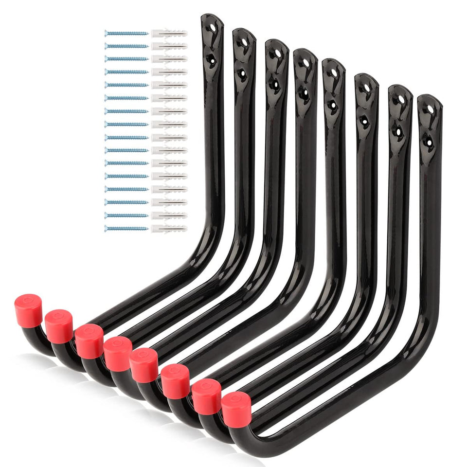 Naikozmo heavy-duty garage hook for wall mounting to organize ladders and tools.
