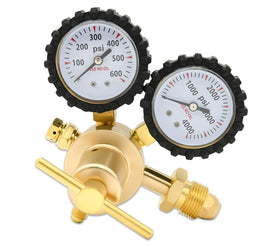 NAKAO nitrogen regulator with dual gauges enables precise monitoring during setup