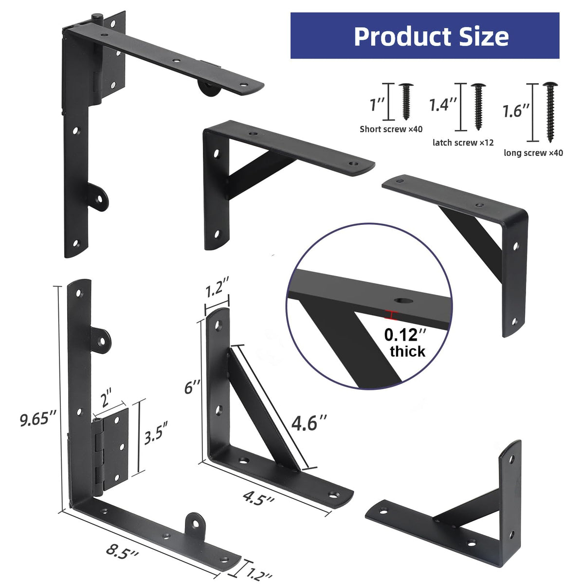 NAKIS gate hinges and brackets demonstrate durable design for secure, twist-free operation.