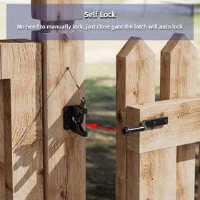 NAKIS maximum load of 150 lbs ensures sturdy performance for typical garden or deck gates.