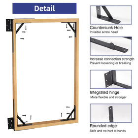 NAKIS universal left-right swing supports flexible installation across multiple gate styles.