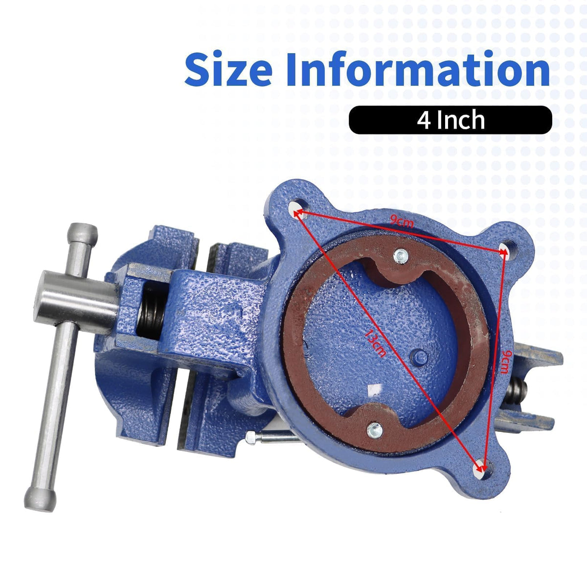 Nakkaa 4-inch vise supports woodworking and metalwork with reliable clamping.