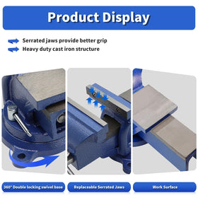 Nakkaa replaceable microgroove jaws provide non-slip grip on various materials.