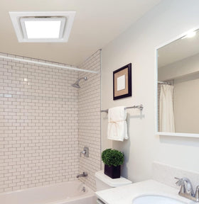 Nalle quiet fan operates at 1.0 sone for peaceful spaces.