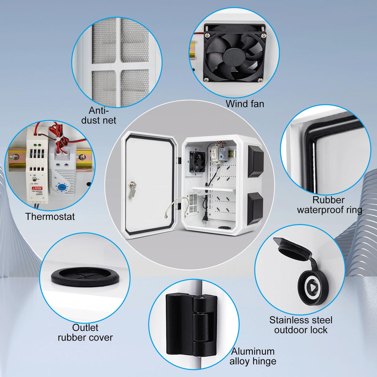 Namunanee outdoor box bottom air entry supports effective cooling