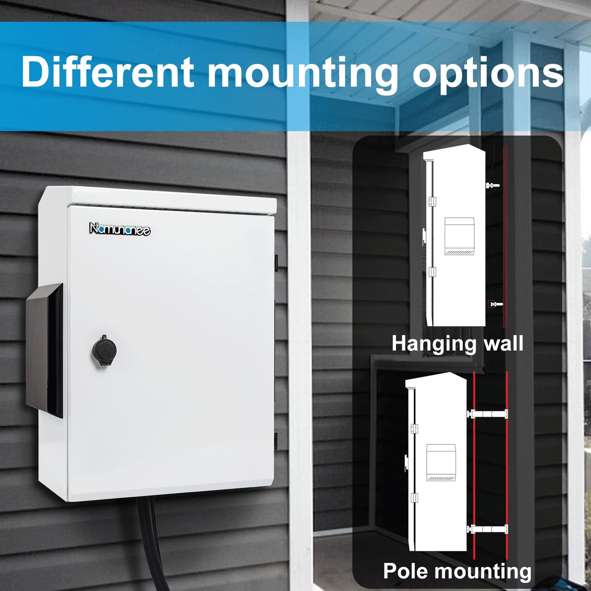 Namunanee 304 stainless steel hardware ensures outdoor durability.