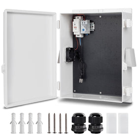 Namunanee outdoor box with thermostat and fan for auto cooling during hot days.