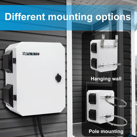 Namunanee outdoor box wall or pole mount options for flexible installation