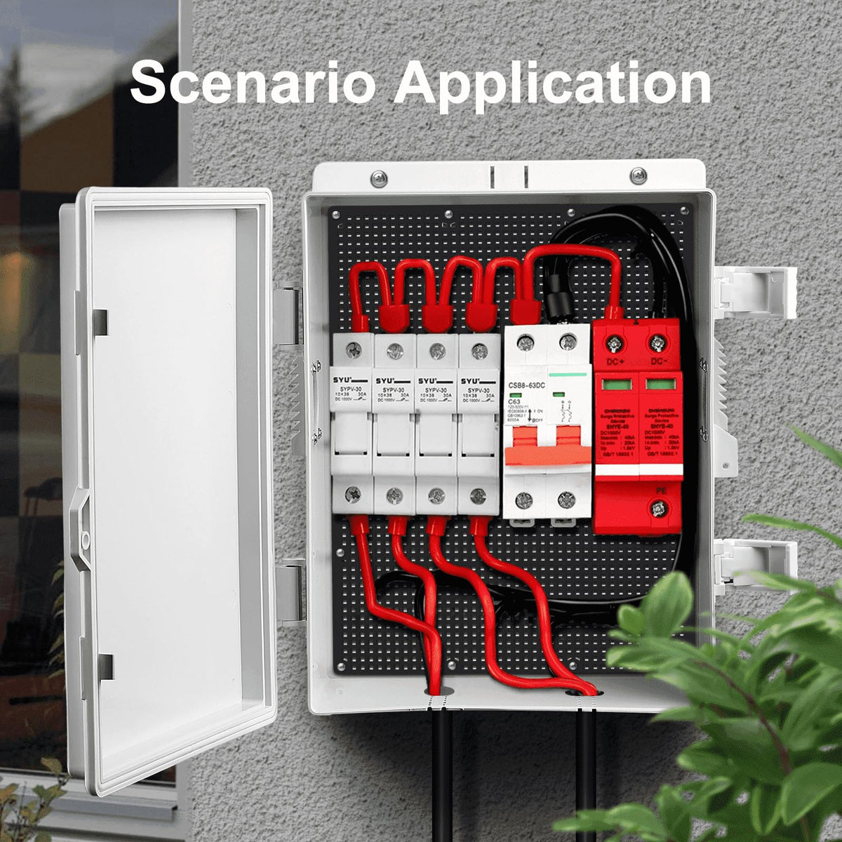 Namunanee ABS material provides durable insulation for exterior electrical setups.