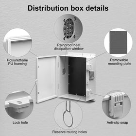 Namunanee outdoor junction box heat dissipation holes promoting safer operation