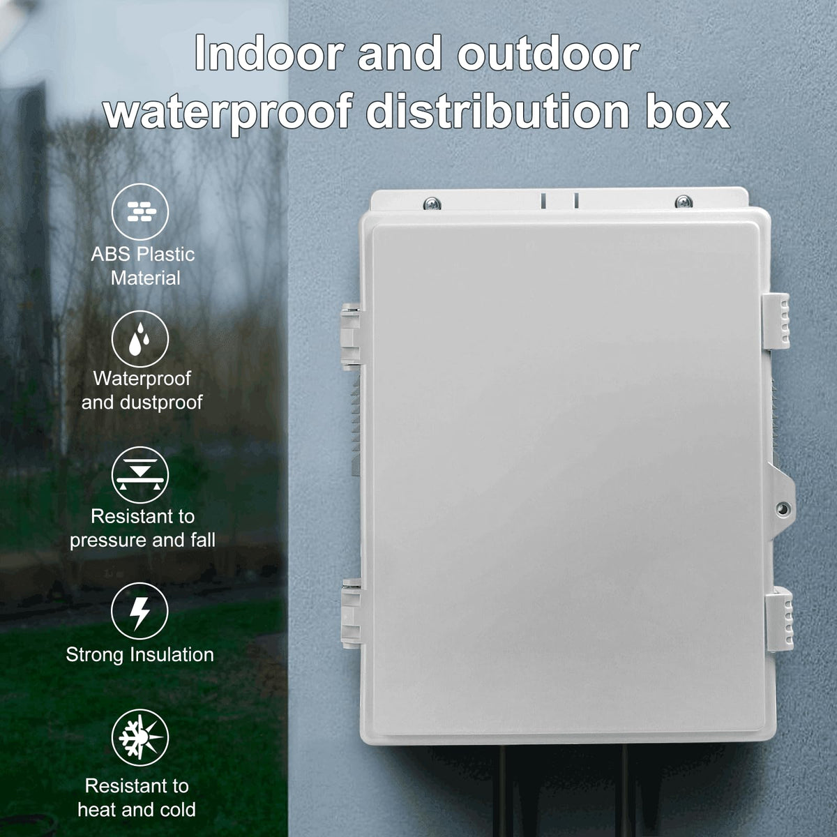 Namunanee hinged cover enclosure protecting access while outdoors.