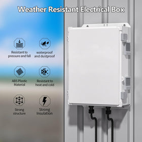 Namunanee outdoor junction box internal mounting panel simplifies equipment installation.