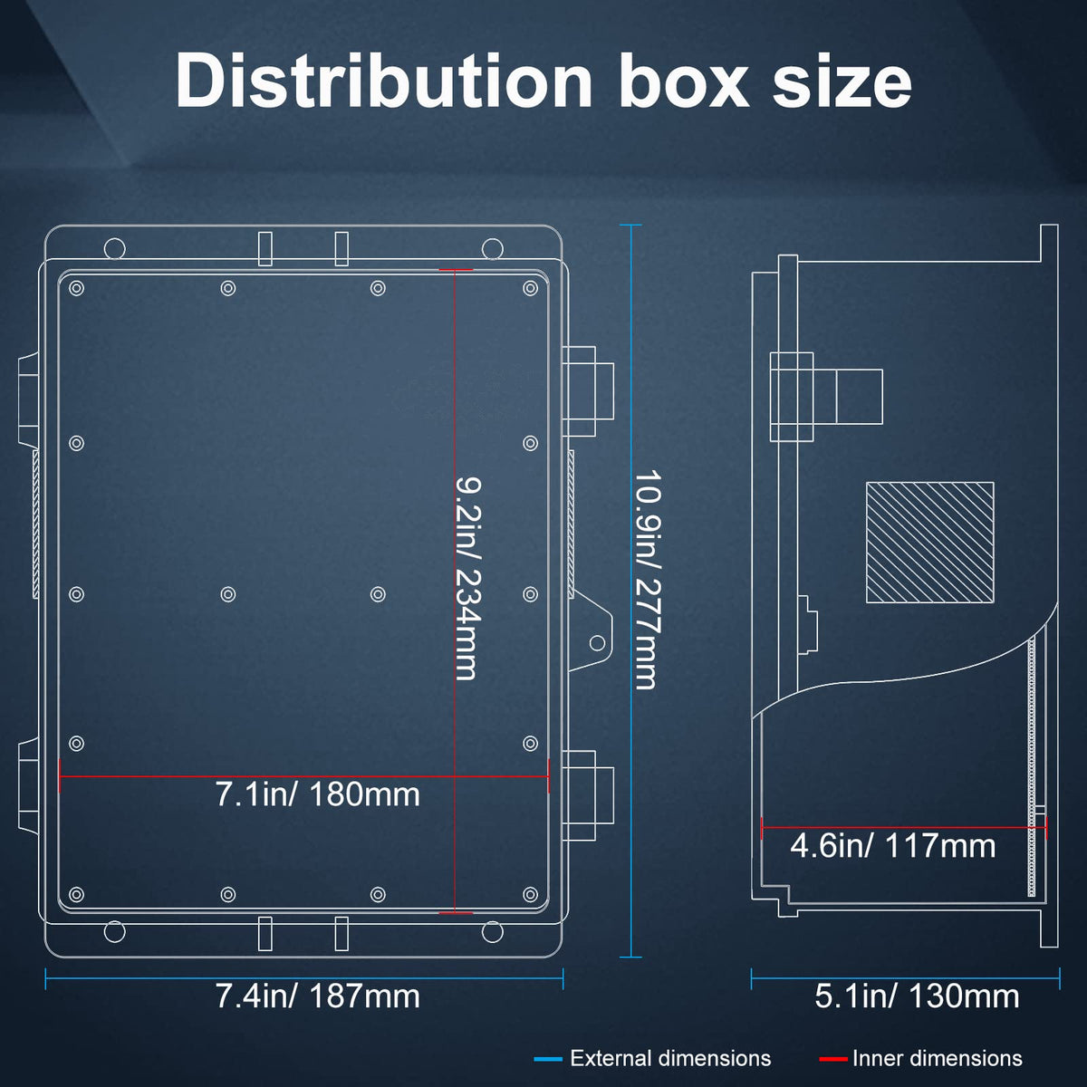 Namunanee outdoor junction box secure buckle for door security