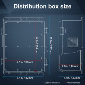 Namunanee outdoor junction box secure buckle for door security