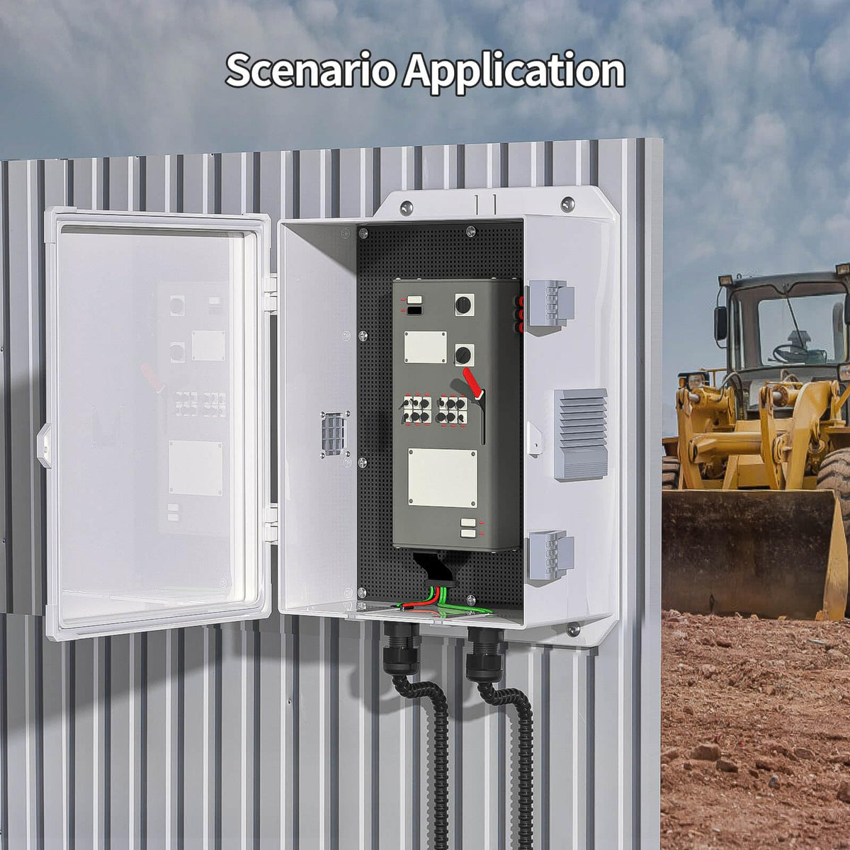 Namunanee wall-mount plate enables secure installation on walls or fences.