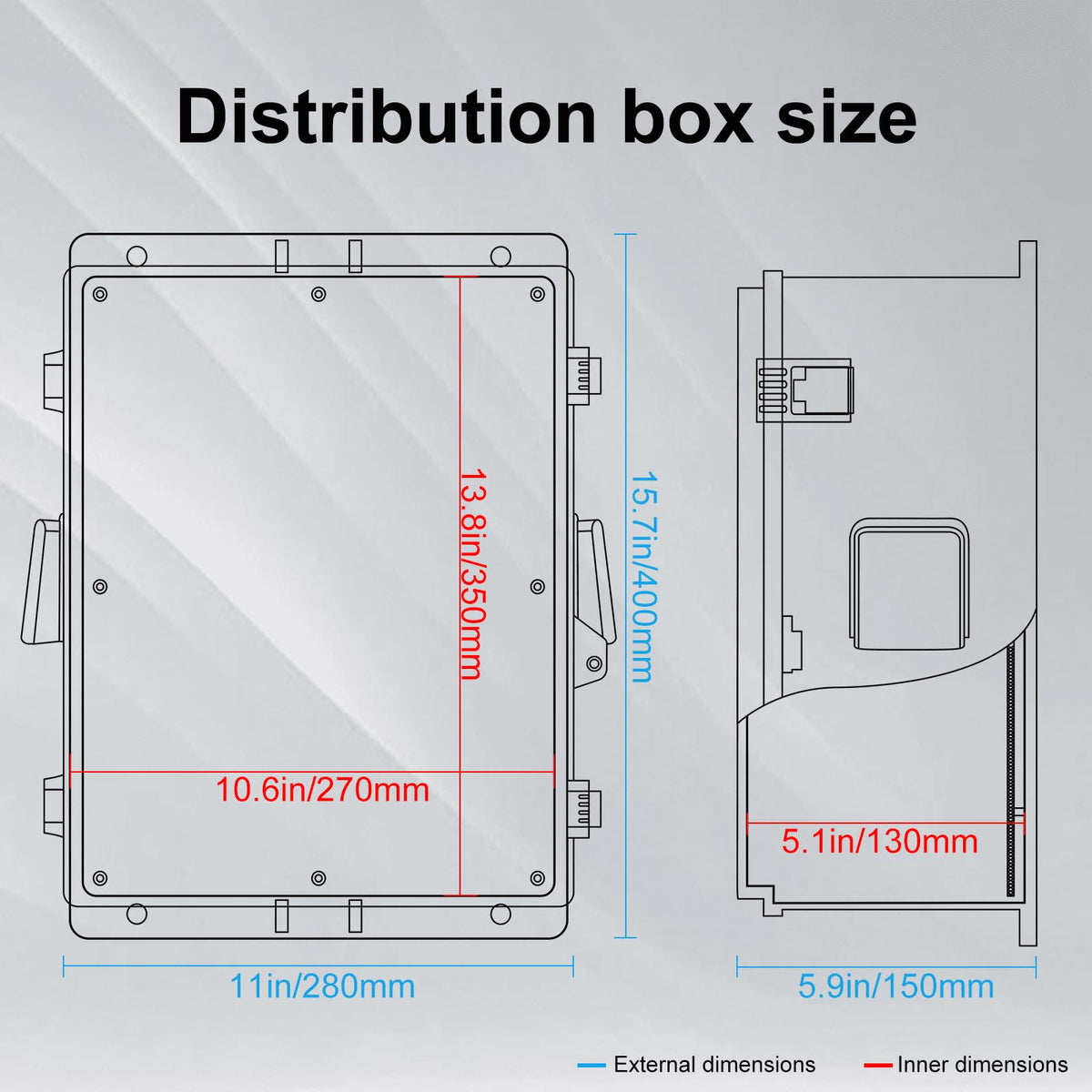 Namunanee versatile outdoor box suits lighting, cameras, fountains, and more.
