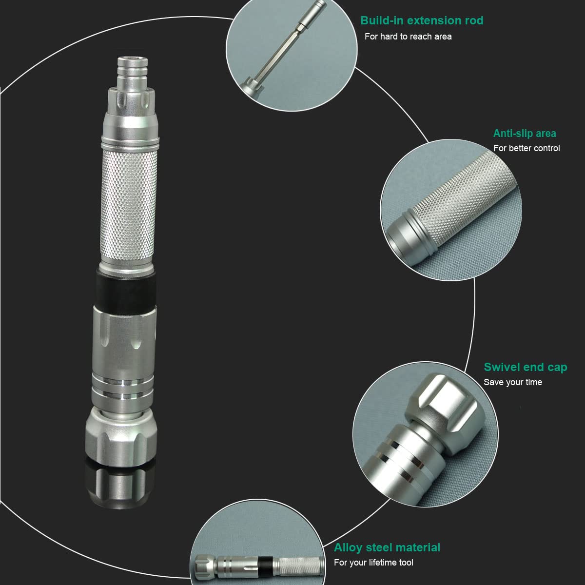 NANCH extra-long 45 mm slim bits for deep or recessed screws.