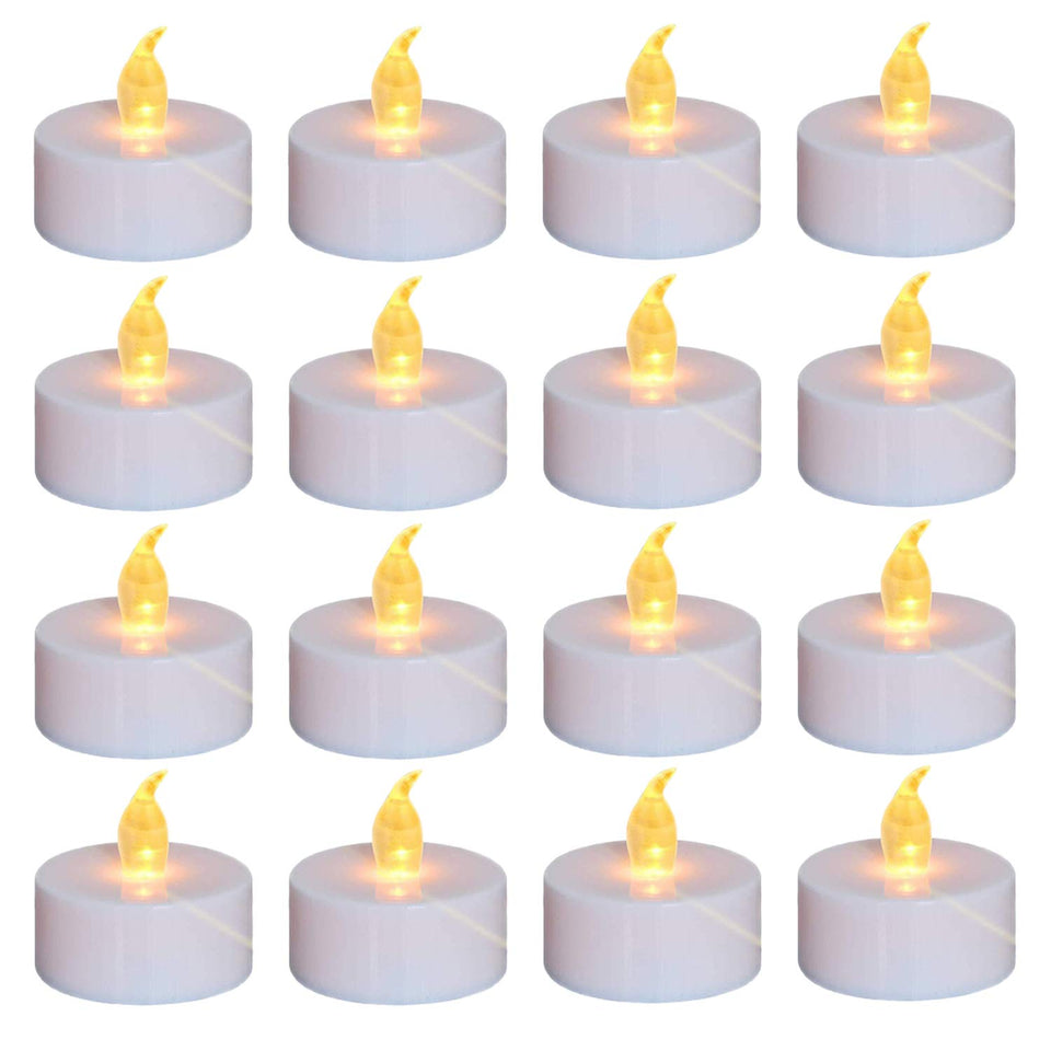 Nancia flameless tea light with warm flicker for romantic ambiance