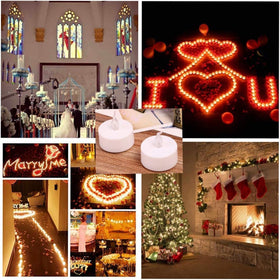 Nancia LED tea lights offer up to 200 hours on fresh batteries