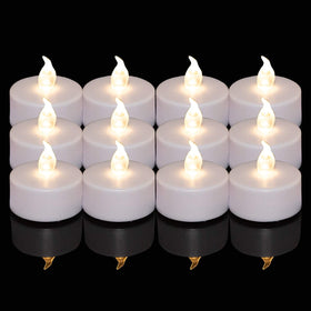 Nancia LED tea lights 100-pack flameless glow for safe decor