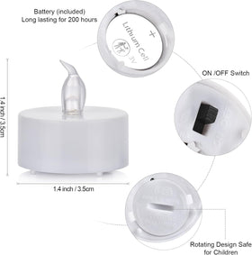 Nancia flameless tea lights keep homes safe for kids and pets