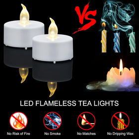 Nancia LED tea lights emit warm white glow for cozy spaces